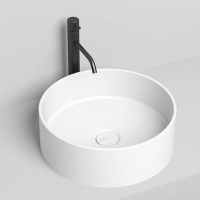 Раковина накладная Salini Armonia 45х45х15 см без отв. S-Sense белый глянцевый 130112G