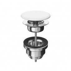 Донный клапан Kerama Marazzi для раковины белый глянцевый DRR.1/WHT