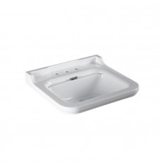Раковина Kerasan Waldorf 60х55 см 3 отверстия керамическая белый/хром 4140K1bi/cr*3 Раковина Kerasan Waldorf 60х55 см 3 отверстия керамическая белый/хром 4140K1bi/cr*3