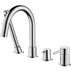 Смеситель на борт ванны Aquanet Европа на 4 отверстия хром AQ1348CR