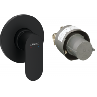 Смеситель для душа Hansgrohe Rebris S однорычажный черный матовый 72648670