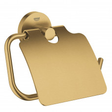 Держатель для туалетной бумаги с крышкой GROHE Essentials холодный рассвет матовый 40367GN1