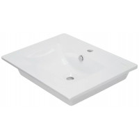 Раковина мебельная Sanita Luxe Quadro 60 610х471х164 мм WB.FN/Quadro/60-C/WHT.G/S