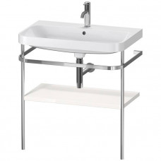 Консоль напольная с умывальником Duravit Happy D.2 Plus 77.5х49 см белый глянцевый/хром HP4837O2222