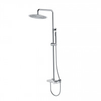 Душевая стойка Boheme Stick Linea со смесителем и верхним душем 30 см хром 128-CRCR.3