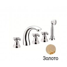 Смеситель для ванны Fiore Margot на 5 отверстий золото 26GO0608 Смеситель для ванны Fiore Margot на 5 отверстий золото 26GO0608