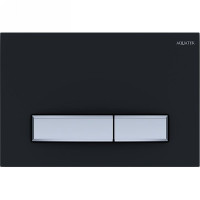 Панель смыва KDI Slim 009D-2 черный матовый прямоугольная клавиша хром KDI-0000031