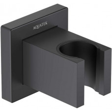 Держатель ручного душа Aquanet матовый черный AQ2401MB