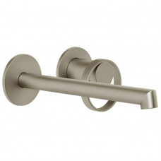 Смеситель для раковины настенный Gessi Anello Finox Brushed Nickel 63383#149