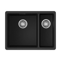 Кухонная мойка Omoikiri Kata 55-2-U-BL Artgranit 55x42 см черный 4993389