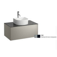 Тумба под раковину Laufen Sonar 77.5 х 45.5 х 34 см 1 ящик титан/черный мрамор 4.0541.5.034.142.1