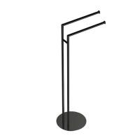 Стойка напольная с двойным полотенцедержателем Colombo Design Mini PVD графит матовый B4038.GM