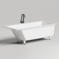 Ванна встраиваемая Salini Cascata kit 179х79х60 см S-Stone белый матовый 104523M
