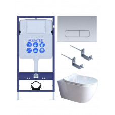 Комплект инсталляции 4 в 1 Aquatek Поларис (рама Standard, унитаз AQ0700-01, сиденье soft-close, панель KDI-0000014) ПОЛАРИС-01-014 Комплект инсталляции 4 в 1 Aquatek Поларис (рама Standard, унитаз AQ0700-01, сиденье soft-close, панель KDI-0000014) ПОЛАРИС-01-014