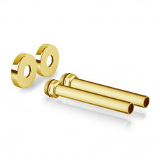 Комплект декоративных трубок SR Rubinetterie 15x1/2 L150 мм золото A491-1500DE15 Комплект декоративных трубок SR Rubinetterie 15x1/2 L150 мм золото A491-1500DE15