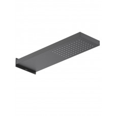Душ верхний настенный Aquanet 550x170x30 мм матовый черный AQ2084MB