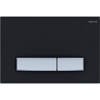 Панель смыва KDI Slim 009D-1 черный матовый прямоугольная клавиша никель KDI-0000026