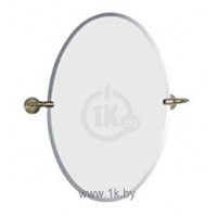 Зеркало овальное Tiffany World Tempo с держателями 50х70 см хром/золото TM41239