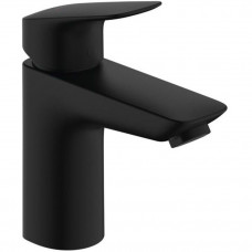 Смеситель для раковины hansgrohe Logis 100 однорычажный с клапаном Push-Open матовый черный 71107670 Смеситель для раковины hansgrohe Logis 100 однорычажный с клапаном Push-Open матовый черный 71107670