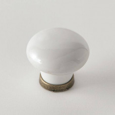 Ручка-кнопка мебельная EBAN White Ceramics белый/керамика FAC04PO