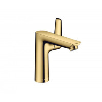 Смеситель для раковины Hansgrohe Talis E 150 со сливным гарнитуром золотой 71754990