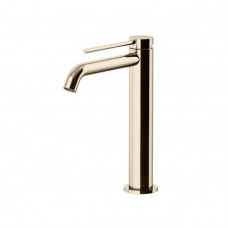 Смеситель для раковины Gattoni Circle Two высокий 227 мм с донным клапаном Brushed Nickel 9146/91NS