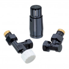 Комплект подключения Schlosser Stan-D Mini осевой 1/2 терморегулятор Mini Diamant RAL 9005 602200064