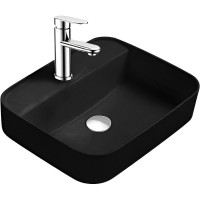 Раковина накладная AQUATON Вега 500x395x140 мм матовый черный AQ5506-MB