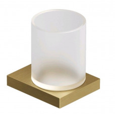 Стакан с держателем Kludi VELA C 78х96х100 мм Brushed Gold 31975N0 Стакан с держателем Kludi VELA C 78х96х100 мм Brushed Gold 31975N0