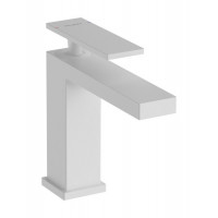 Смеситель для раковины Hansgrohe Tecturis E 110 со сливным гарнитуром матовый белый 73010700