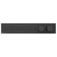 Термостат для душа Gessi Hi-Fi на 4 потребителя внешняя часть Black XL 63016#299