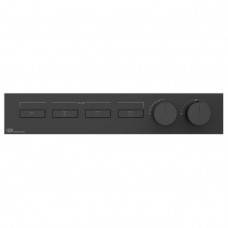 Термостат для душа Gessi Hi-Fi на 4 потребителя внешняя часть Black XL 63016#299