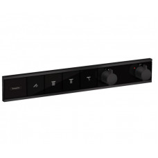 Термостат Hansgrohe RainSelect для 4 потребителей внешняя часть Matt Black 15382670