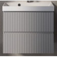 Тумба под раковину AquaMoon подвесная 60 см серая AQM900160GM