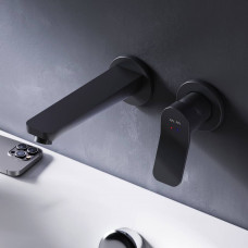 Смеситель для раковины встраиваемый AM.PM X-Joy черный матовый F85A72622 Смеситель для раковины встраиваемый AM.PM X-Joy черный матовый F85A72622
