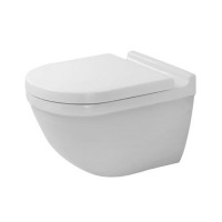 Унитаз подвесной безободковый Duravit Starck 3 540x360 мм с сиденьем микролифт белый 45270900A1