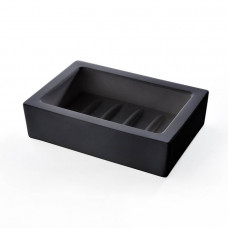 Мыльница настольная 3SC Mood Black Solid Surface черный матовый MN01A Мыльница настольная 3SC Mood Black Solid Surface черный матовый MN01A
