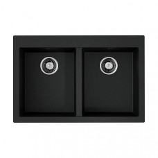 Кухонная мойка Omoikiri Bosen 80-2-BL Tetogranit 80x53 см черный 4993836