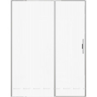 Душевая дверь Allen Brau Priority 1600 мм стекло Optiwhite брашированный алюминий 3.31038.BA