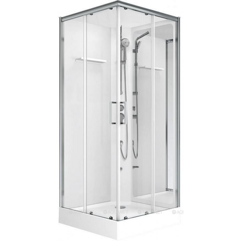 Душевая кабина Aquanet Passion S 3.0 квадратная 900x900 мм хром 00348330