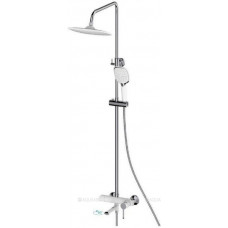 Душевая система Haiba HB24805-8 с изливом и тропическим душем хром/белый HB24805-8 Душевая система Haiba HB24805-8 с изливом и тропическим душем хром/белый HB24805-8
