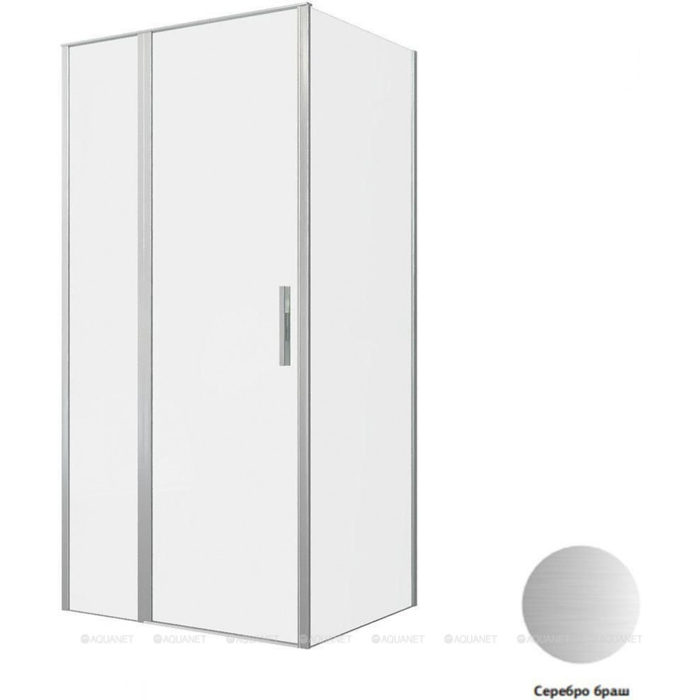 Душевое ограждение Allen Brau Priority 1000x900 мм 8 мм серебро браш 3.31029.BA/3.31044.BA