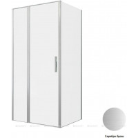 Душевое ограждение Allen Brau Priority 1000x900 мм 8 мм серебро браш 3.31029.BA/3.31044.BA
