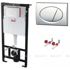 Комплект инсталляции AlcaPlast AM101/1120-3:1 RU M70-0001 с белой кнопкой Комплект инсталляции AlcaPlast AM101/1120-3:1 RU M70-0001 с белой кнопкой