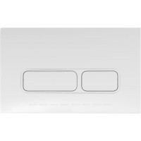 Кнопка смыва Aquanet AQ-PRO-01W двойная белый 00346765