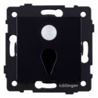 Заглушка для поста с подсветкой, без рамки Kollinger  REA-044BK