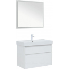 Набор мебели для ванной Aquanet Nova Lite 85 2 ящика Slim Synergy белый глянец 00274174 Набор мебели для ванной Aquanet Nova Lite 85 2 ящика Slim Synergy белый глянец 00274174