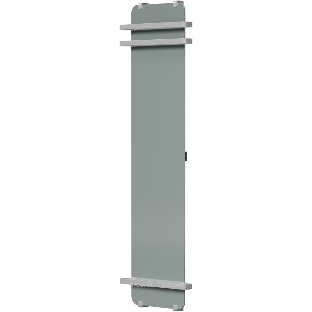 Полотенцесушитель Allen Brau INFINITY 1800х440 мм зеркало с рейлингом 2.0 и креплением серебро браш 00325648