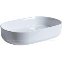 Раковина накладная Allen Brau FANTASY Oval 550x360 мм без отверстия белая 4.11022.20