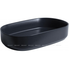 Раковина накладная Allen Brau FANTASY Oval 550x360 мм черный матовый 4.11022.31